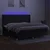Vidaxl Box spring postelja z vzmetnico LED črna 200x200 cm blago