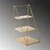 Aberto Design Stalak za nakit 16x30.5x17cm, Zlatne boje