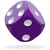 Kockice Oakie Doakie Dice D6 16 mm Solid - Purple (12)