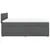 vidaXL Box spring postelja z vzmetnico temno siva 160x200 cm blago