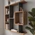 Hanah Home polica za knjige Yegane, 70,9 cm, atlantski bor / antracit