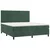Vidaxl Box spring postelja z vzmetnico temno zelena 160x200 cm žamet