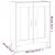 Vidaxl Komoda 69,5x34x90 cm konstruiran les