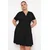 Trendyol Curve Ženska haljina Tbbss24Ah00174, Crna