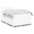 Vidaxl Box spring postelja z vzmetnico bel 120x190 cm umetno usnje