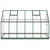 Staklenik s okvirom zeleni 334 x 169 x 202 cm aluminijski