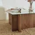 Hanah Home Escape Klub sto, 105x30x65cm, Braon