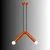 Opviq luster Balance 20551-F, 2 × E14, narandžasti