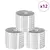 Mozaična ogledalo pločica 12 pcs Srebrno 100 x 4 cm Stakl