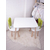 HANAH HOME Dečiji sto i stolice Bunny Two Chair Set Pistachio Green White