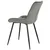 MID.YOU STOL, les, kovina, tekstil siva