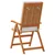 Vidaxl Vrtni Stol 6 szt. Rjava in bela 57 x 71.5 x 104 cm