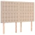 Krevet box spring madrac LED cappuccino 140x200cm umjetna koža