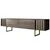 HANAH HOME TV polica Gold Line Walnut Black
