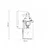 BBLINK 1033 Zidni fenjer, 1xE27, IP44, Crni