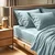 Tonne Mavie - Lendell Mint Ranforce King Flat Sheet