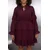 Trendyol Curve Ženska haljina Tbbaw26Ah00003, Bordo