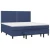 vidaXL vidaXL Box spring postelja z vzmetnico moder 200x200 cm blago, (21118406)