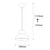 Opviq Luster Berceste-180BLACK-S, 111cm 20x20 cm, E27, 40W