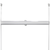 VIDAXL plise zavese - harmonika (50x125cm), bele