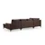 Atelier del Sofa Ugaona garnitura 90x90x200cm Braon