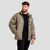 GymBeam Men‘s Puffer Jacket Vetiver/Black