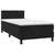 shumee Box spring postelja z vzmetnico črna 80x200 cm žamet
