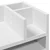 Organizator za stol bijeli 44,5 x 24 x 25 cm konstruirano drvo