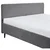 MID.YOU OBLAZINJENA POSTELJA 180 cm  x 200 cm , tekstil, leseni material temno siva