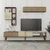 Hanah Home TV komoda sa policama Milan, 180 cm, Krem