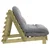 Futon na razvlačenje s madracem 80 x 206 x 11 cm od borovine