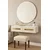 Hanah Home komoda Rany 120, 120 cm, bela / travertin / zlatna