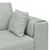 Sofa 3 pcs Svijetlo siva 250 x 188 x 76 cm Baršun