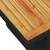 Vrtni stol crni 100x55x73 cm od poliratana i bagremovog drva