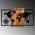 Wallity Zidna dekoracija World Map 1-L, 70x121 cm, Crna