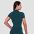 GymBeam Women‘s Ignite Cropped T-shirt Dark Green