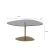 Hanah Home Klub sto Soho 85x40x67cm Tamnosivo-Zlatni