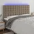 Vidaxl LED posteljno vzglavje taupe 160x5x118/128 cm blago