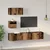 Set TV komoda Zidne 3 pcs Staro drvo Konstruirano drvo