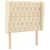 Greatstore Box spring postelja z vzmetnico krem 90x190 cm blago