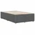 Vidaxl Posteljni okvir brez vzmetnice temno siva 120x190 cm blago
