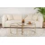 Hanah Home Set stolova za dnevnu sobu Aurum, 80x80x43cm, 2 komada, Zlatne boje