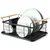 Vilde 150623 - Metlani ocedjivac za sudove sa drvenim drskama 42,5 x 29,5 x 19 cm
