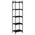 Regal za knjige s 5 razina crni 40x30x154 cm konstruirano drvo