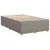 Vidaxl Box spring postelja z vzmetnico taupe 120x200 cm blago