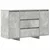 Kreveta Betonski sivi 120 x 41 x 75 cm Konstruirano drvo
