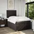 Vidaxl Box spring postelja z vzmetnico temno rjava 120x190 cm blago
