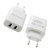 KONFULON Kućni punjač C18+S32A, 2xUSB, 2.1A sa iPhone lightning kablom beli 1m