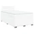 Vidaxl Box spring postelja z vzmetnico bel 120x190 cm umetno usnje