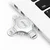 iDiskk USB Flash memorija, 128GB, Type-C, USB 3.0, Lightning, Srebrne boje